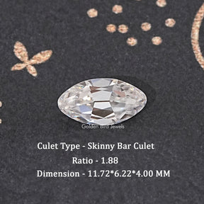 Old Mine Moval Cut Loose Moissanite Stone