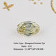 Yellow Old Mine Oval Loose Moissanite