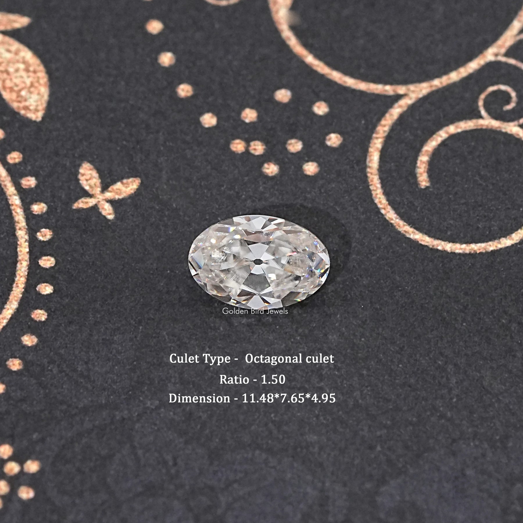 Off White Old Mine Oval Loose Stone