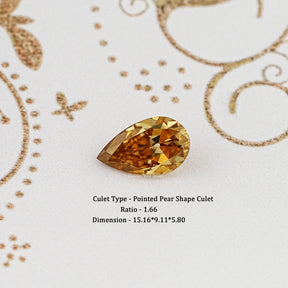 Champagne Old Mine Pear Cut Loose Stone
