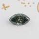 Front View Of Grey Marquise Cut Moissanite Loose stone