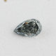 Front View Of Pear cut loose moissanite stone