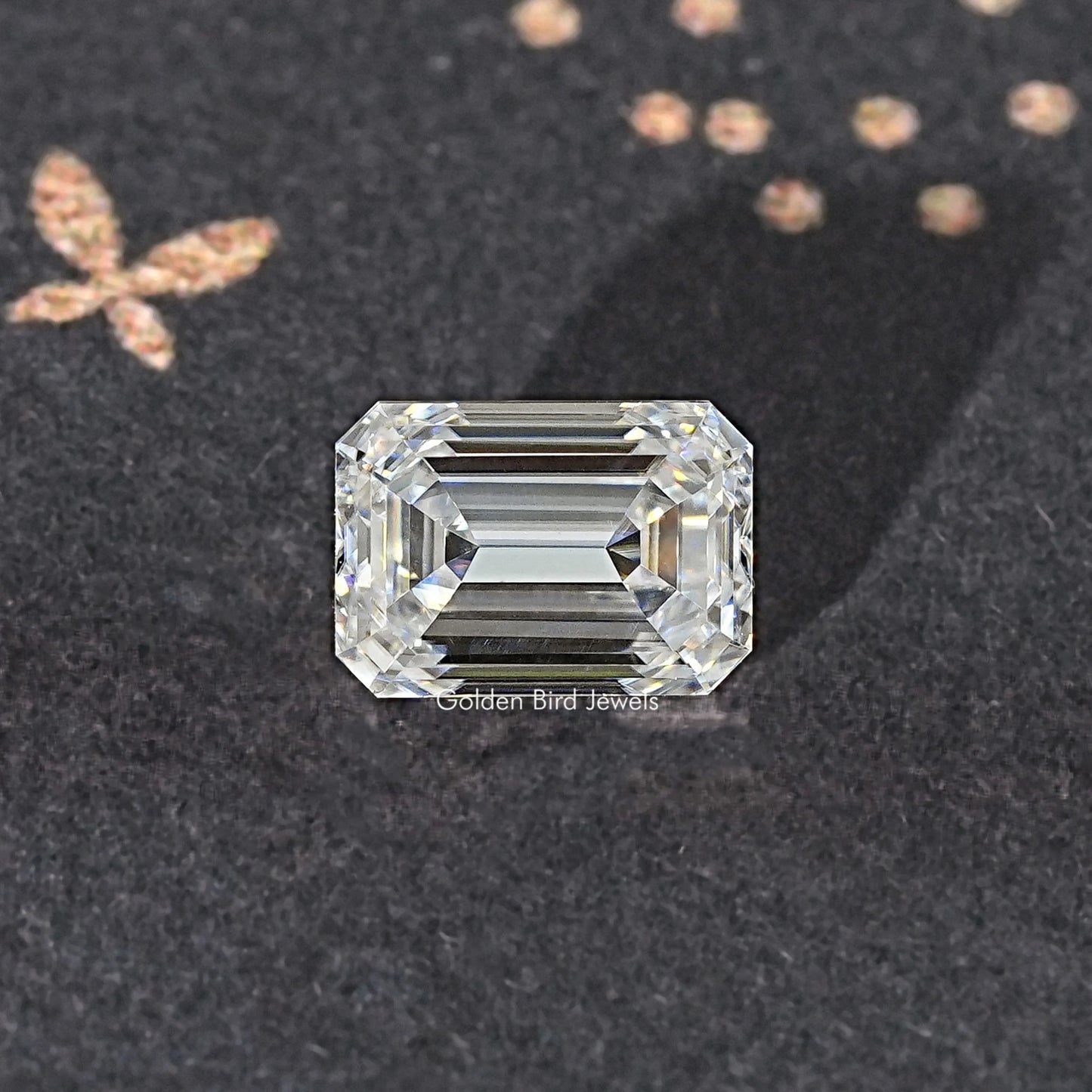 Near Colorless Emerald Moissanite Loose