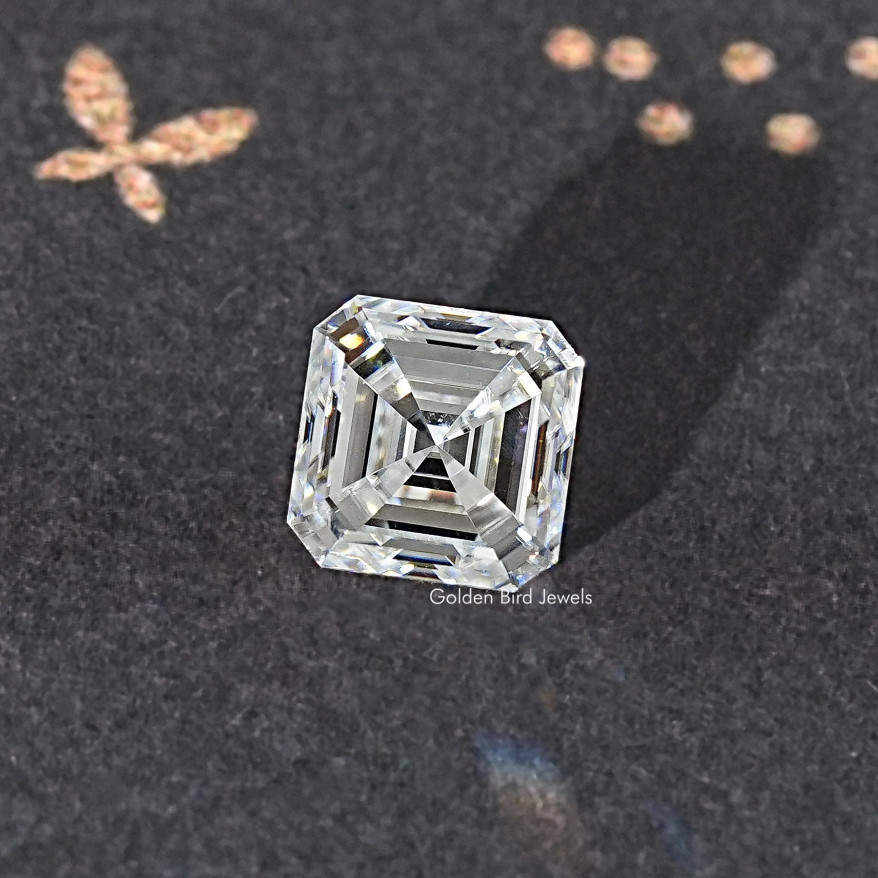 Colorless Asscher Moissanite Loose Stone