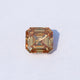 Orange Asscher Moissanite Loose Stone