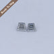 Grey Trapezoid Cut Moissanite Loose Pair