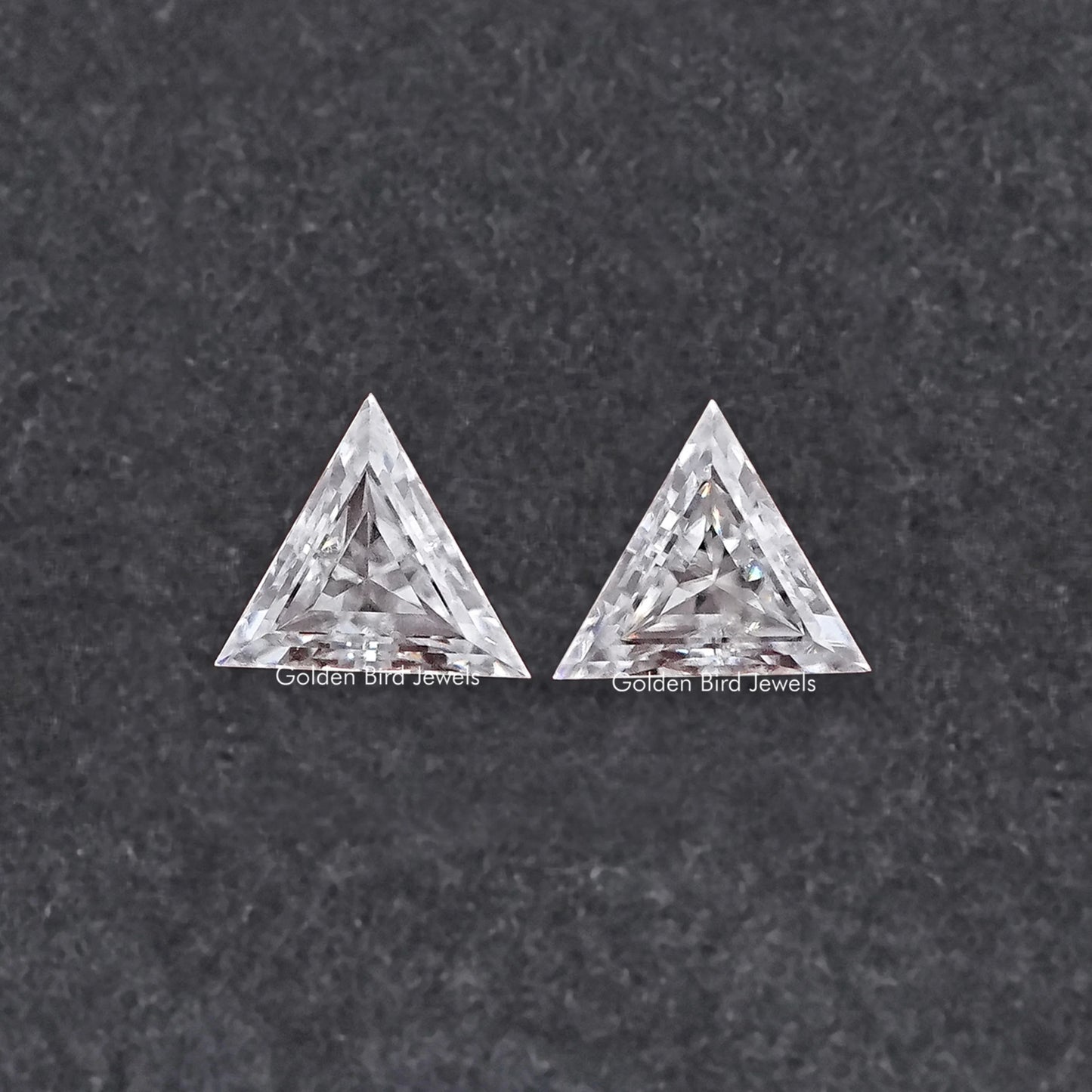 Triangle Cut Loose Moissanite Matching Pair