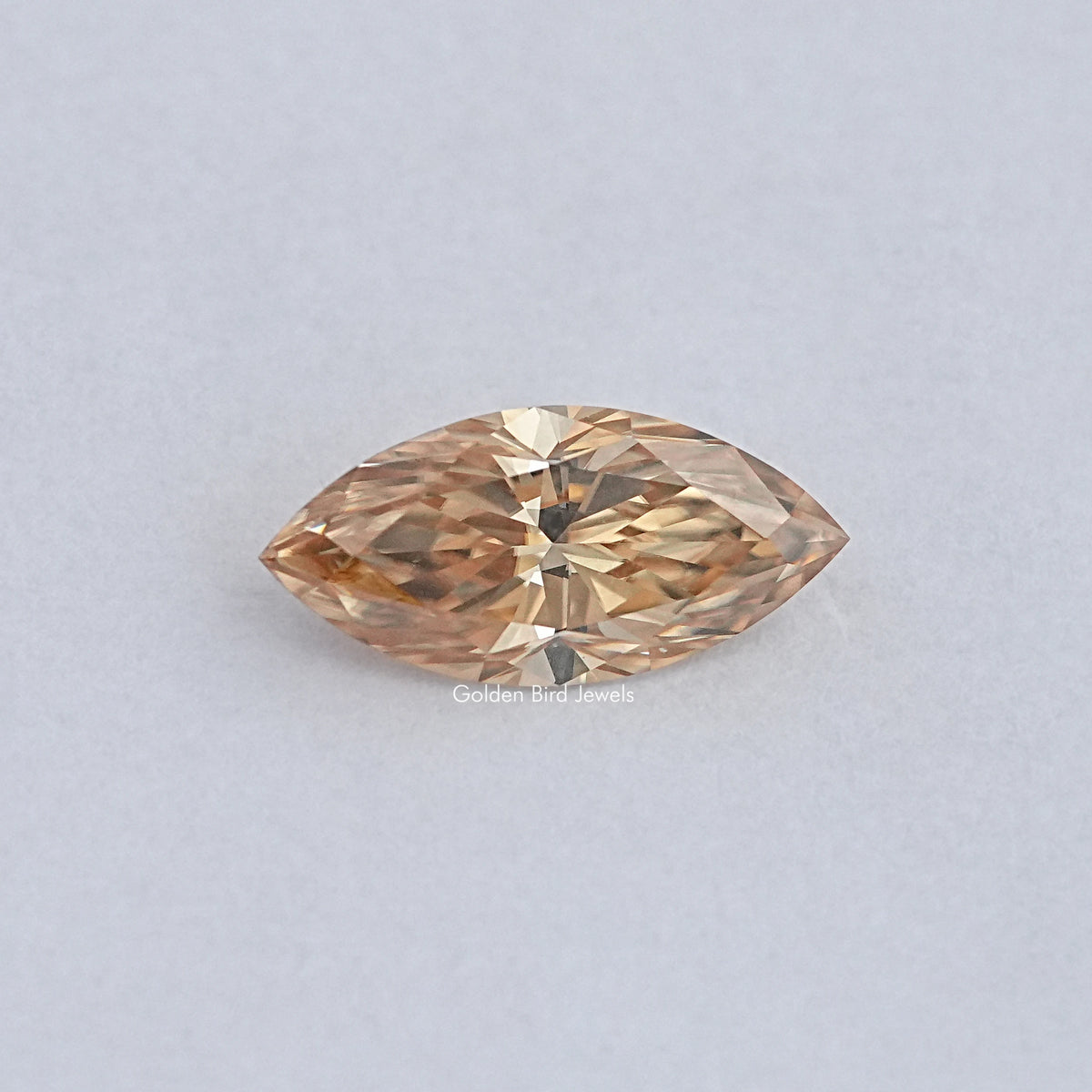 Champagne Marquise Cut Loose Moissanite