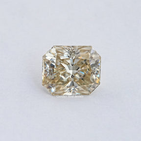 Yellow Radiant Cut Moissanite Loose Stone