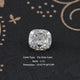 Off White Old Mine Cushion Cut Loose Moissanite