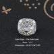 Off White Old Mine Cushion Cut Loose Moissanite