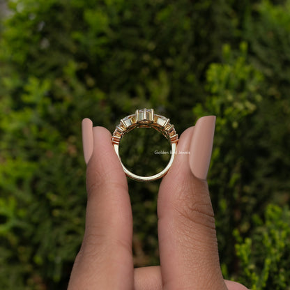 Marquise And Round Cut Moissanite Vintage Ring