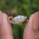 Marquise Cut Lab Diamond Curved Solitaire Ring
