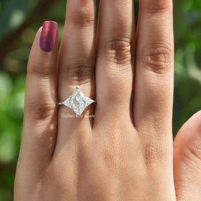 [Moissanite Marquise Cut Hidden Halo Ring]-[Golden Bird Jewels]