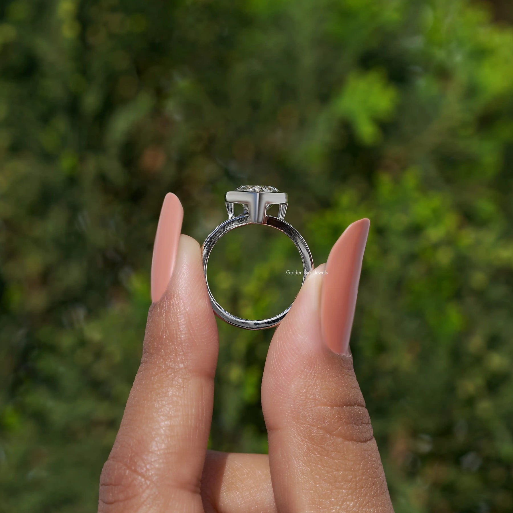 Marquise Cut Lab Diamond Split Shank Ring