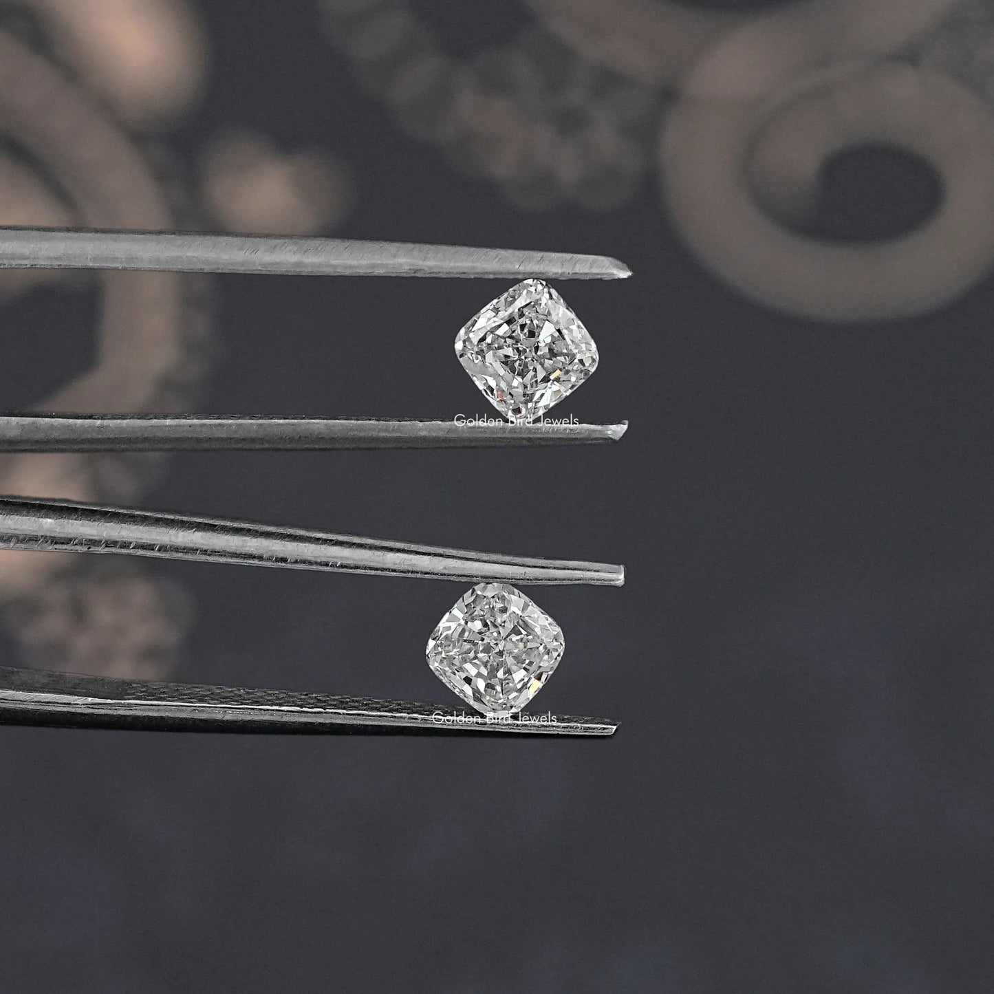 Cushion Cut Lab Grown Diamond Matching Pair