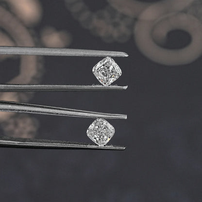Cushion Cut Lab Grown Diamond Matching Pair