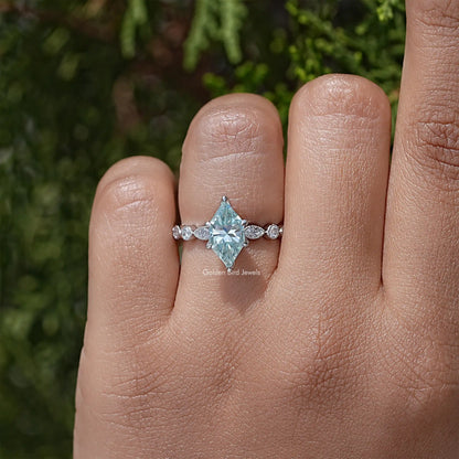 Dutch Marquise Moissanite Gemstone Engagement Ring