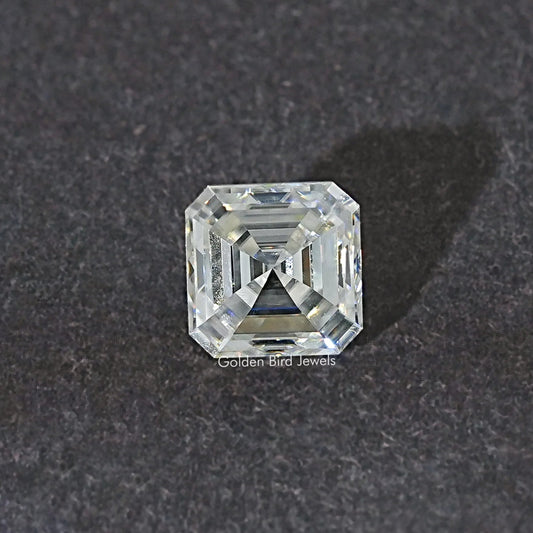 2,85 Karat Off White Asscher Moissanit loser Stein