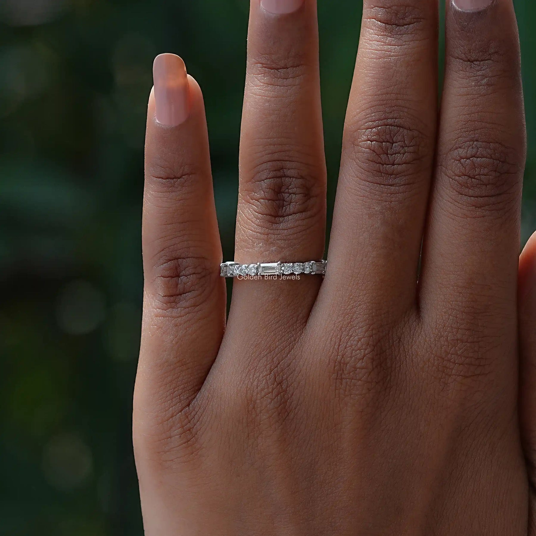 [Round Cut Full Eternity Band]-[Golden Bird Jewels]