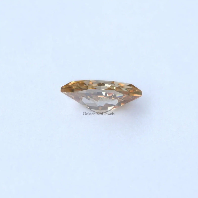 2.50 CT Champagne Dutch Marquise Moissanite Loose