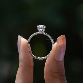 Moissanite Dutch Marquise Cut Engagement Ring