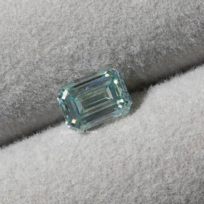 [Aqua Blue Emerald Cut Loose Stone]-[Golden Bird Jewels]