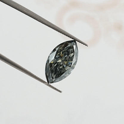 tweezers  View of Marquise Cut Moissanite Loose 