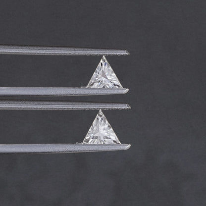 Triangle Cut Loose Moissanite Matching Pair