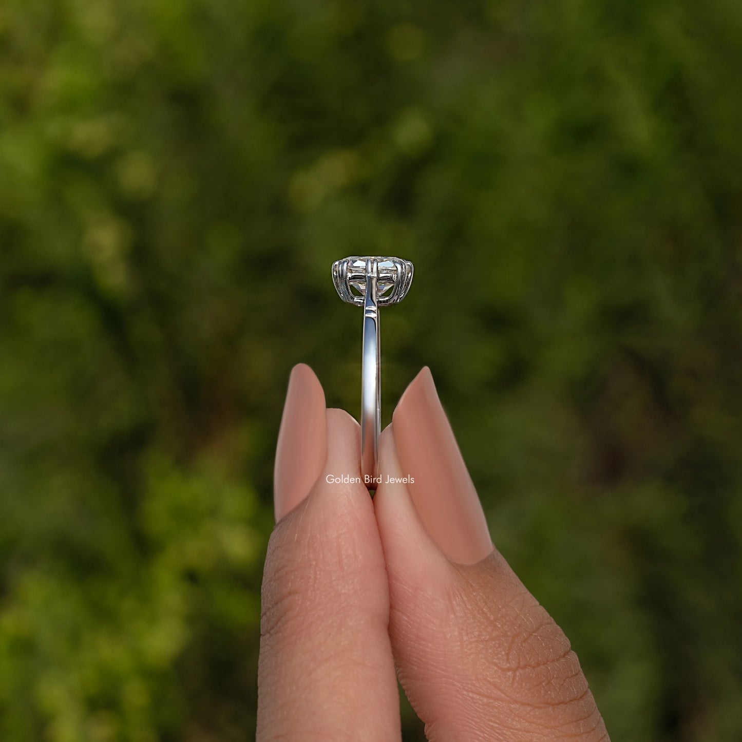 Old Mine Cushion Cut Bridal Ring For Women