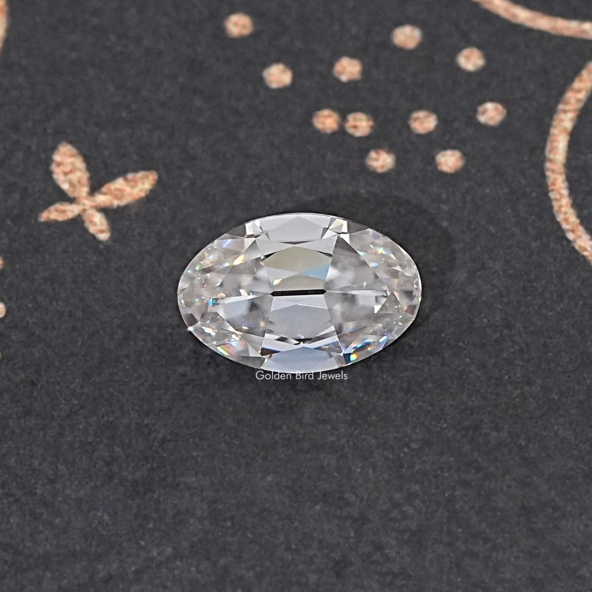 2,50 Karat Old Mine Ovalschliff Moissanit loser Stein