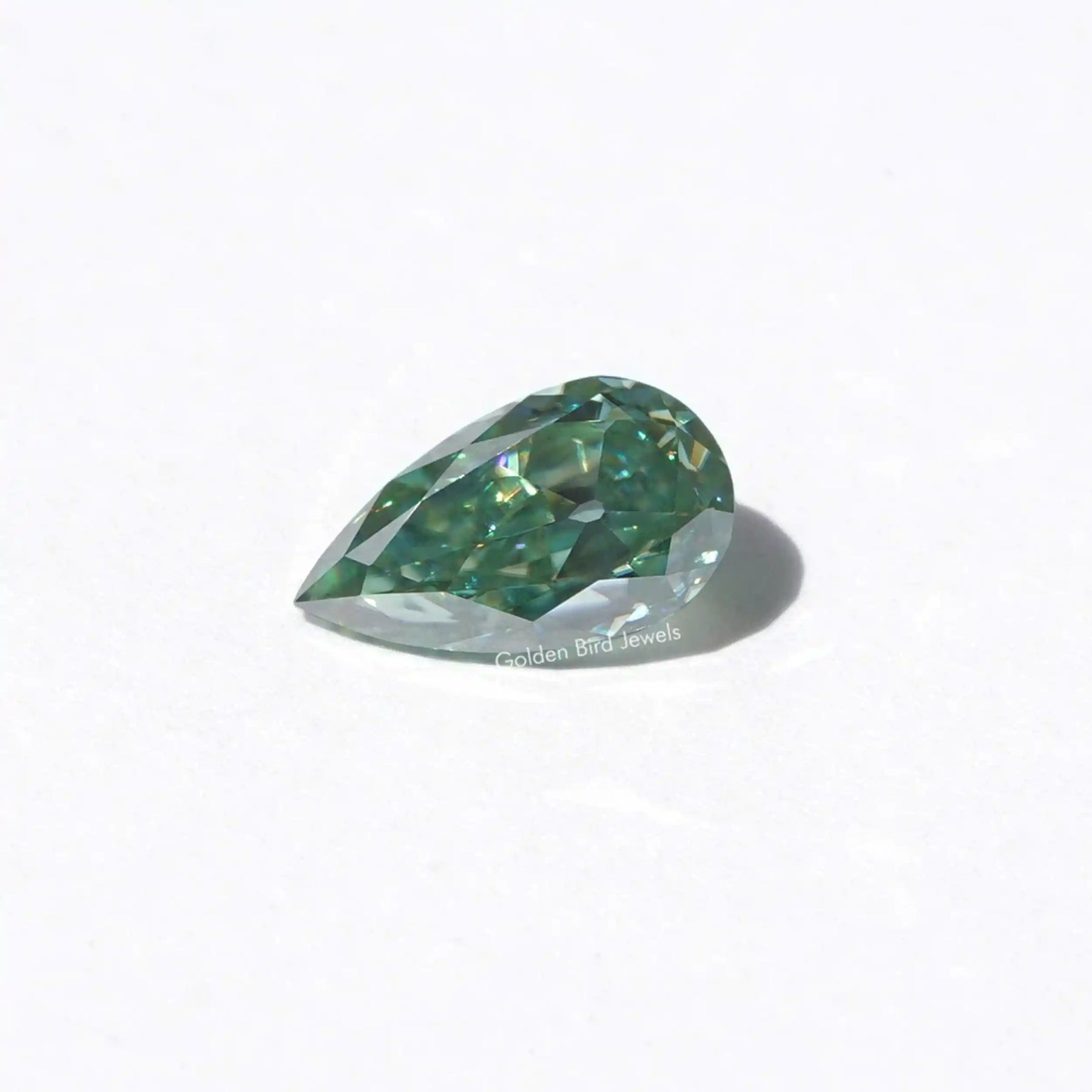 [Pear Shaped Loose Moissanite Stone]-[Golden Bird Jewels]