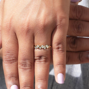 Moissanite Stacking Round Eternity Band