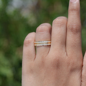 Moissanite Round Cut Full Eternity Wedding Band