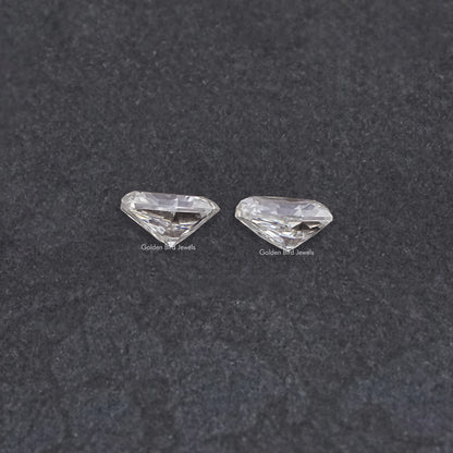 Shield Cut Moissanite Loose Matching Pair