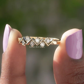 Moissanite Stacking Round Eternity Band