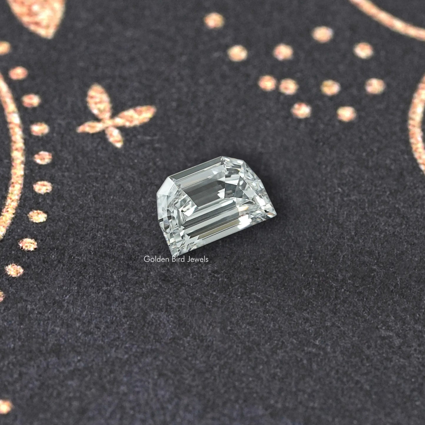 Step Cut Half Moon Lab Grown Diamond