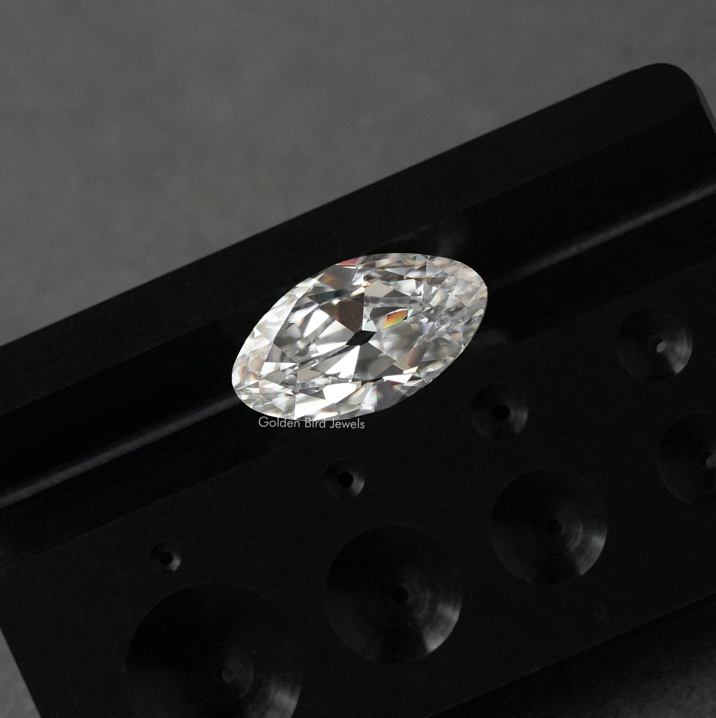 [Moval Cut Loose Moissanite Stone]-[Golden Bird Jewels]