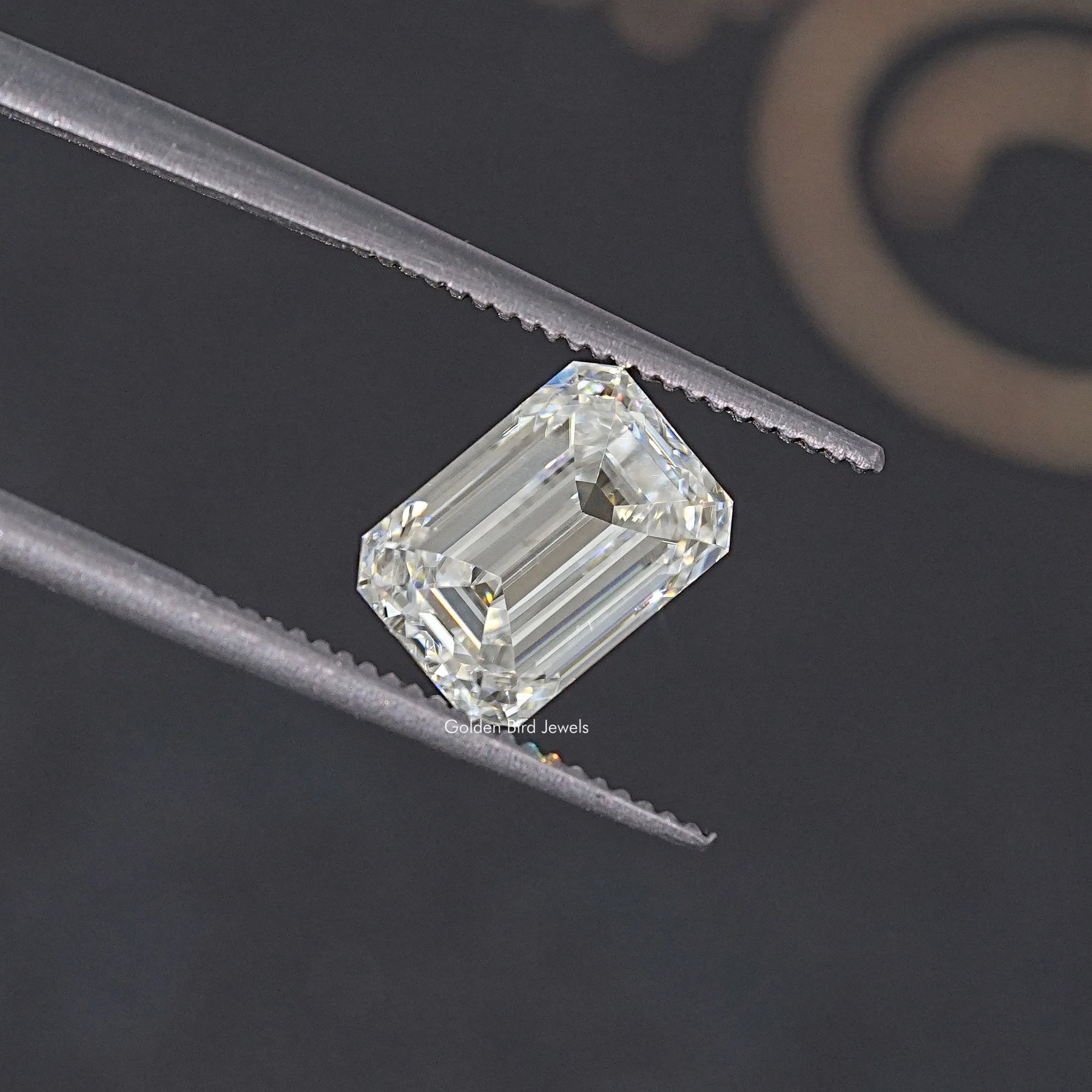 Near Colorless Emerald Moissanite Loose