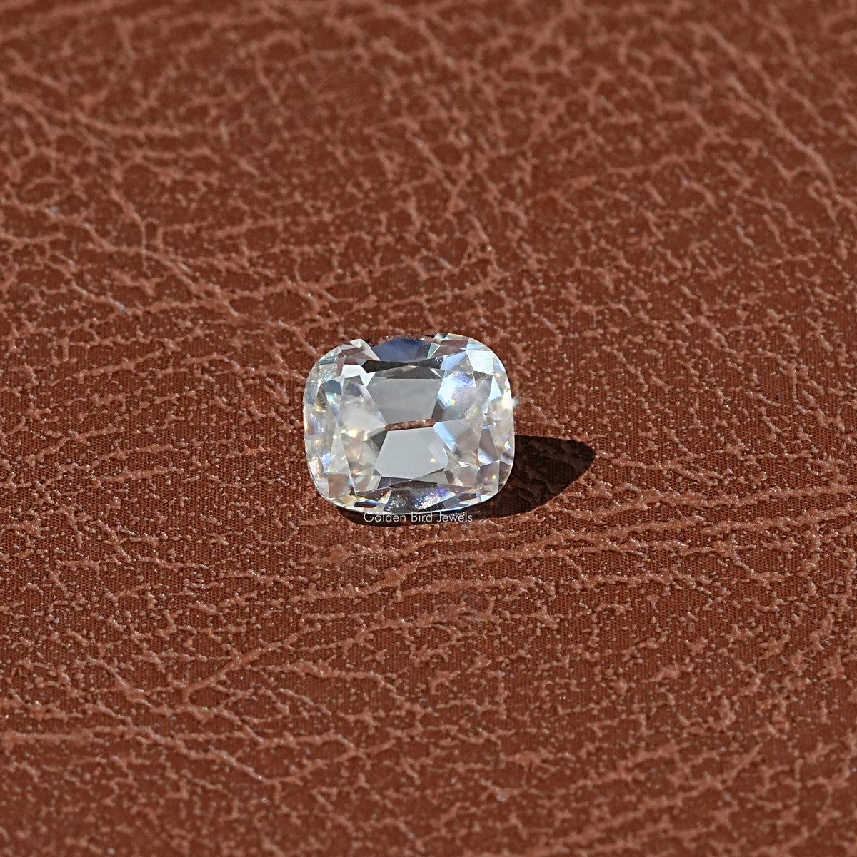 Near Colorless Old Mine Cushion Moissanite Loose Stone
