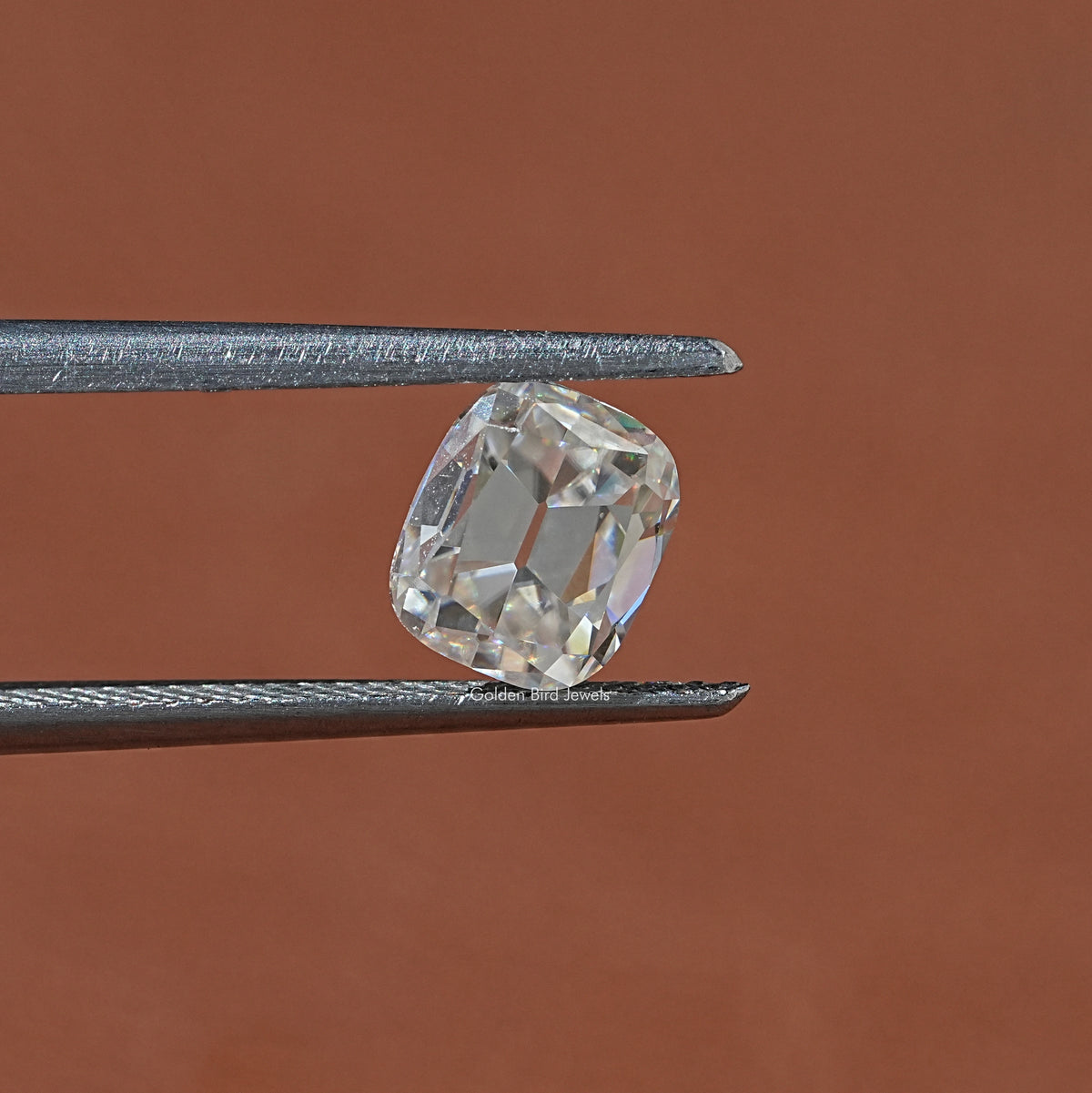 Near Colorless Old Mine Cushion Moissanite Loose Stone
