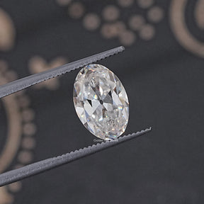 Near Colorless Old Mine Oval Loose Moissanite
