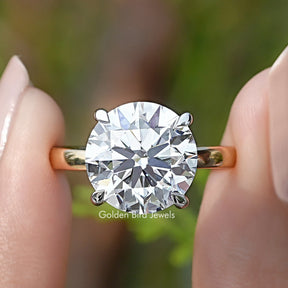 Round Cut Lab Grown Diamond Solitaire Ring