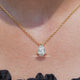 Pear Cut Lab Diamond Solitaire Pendant
