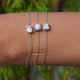 Multi Shape Diamond Delicate Chain Bracelet