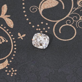 Near Colorless Old Mine Cut Cushion Loose Moissanite
