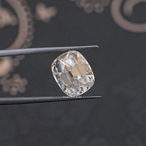 Colorless Old Mine Cushion Loose Moissanite Stone