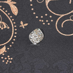 Off White Old Mine Cut Cushion Loose Moissanite