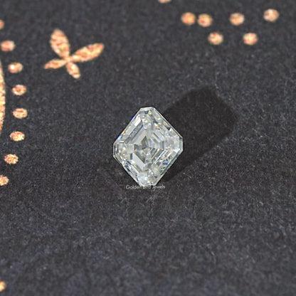 2,85 Karat Off White Asscher Moissanit loser Stein