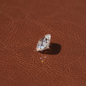 Off White Old Mine Cushion Cut Loose Moissanite